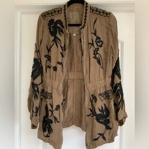 Johnny Was Embroidered Utility Jacket